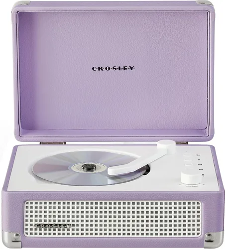 Vista 19 de Crosley CR3505DP-WF Reproductor de CD Cruiser, granja blanca Casa de campo blanca