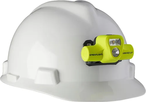 Vista 4 de Streamlight 61460 USB HAZ-LO - Linterna frontal intrínsecamente segura de 250 lúmenes con sistema de carga de 120 V CA, correa elástica