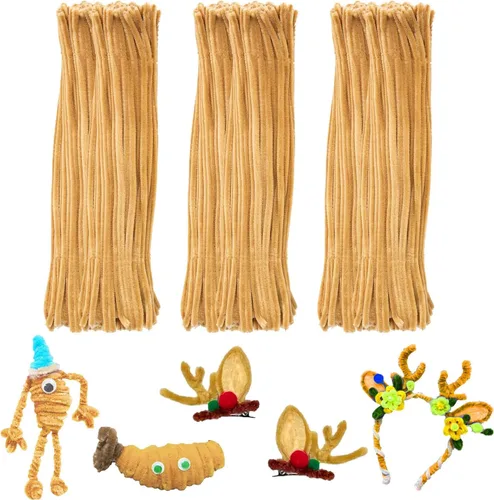 Vista 7 de Limpiadores de tubos negros para manualidades, 200 unidades de varillas de chenilla, suministros para manualidades, manualidades de Halloween