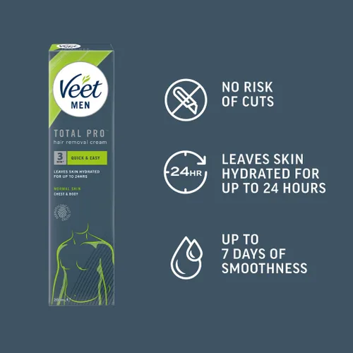 Vista 3 de Veet para Hombres Depilación Gel Creme 6.8 fl oz (1)