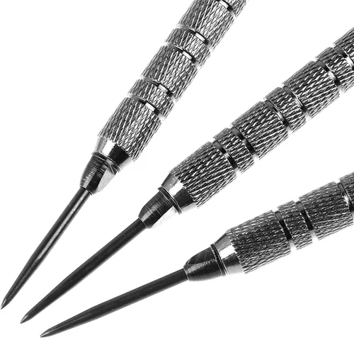 Vista 3 de CyeeLife Puntas de dardos de acero, 12 piezas con 20 anillos de goma, puntos de adaptador de puntos de convertidor