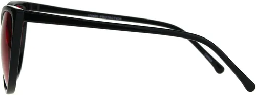 Vista 2 de SA106 Gafas de sol de plástico de gran tamaño con lente de color gótico y pop para mujer
