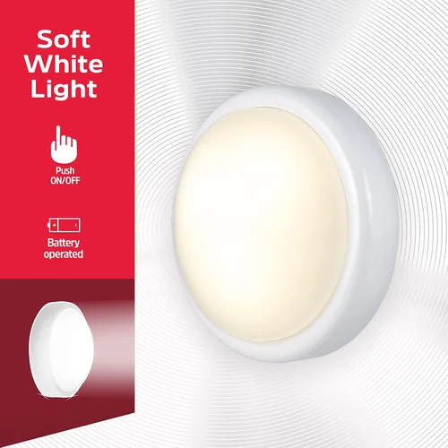 Vista 8 de Energizer Luz de grifo alimentada por masa, presiona encendido/apagado, paquete de 4