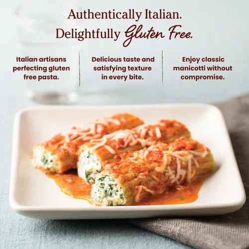 Vista 4 de Jovial Pasta Manicotti de Arroz Integral - Pasta Manicotti, Pasta de Manicotti, Pasta de Grano Entero, Pasta Orgánica, Sin Gluten, Sin Lácteos