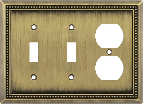 Vista 45 de Henne Bery Sunken Pearls Placa de Pared Decorativa de Servicio Pesado Placa de Interruptor Cubierta de Tomacorriente