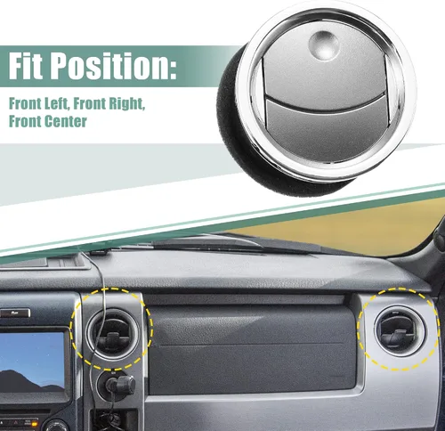 Vista 3 de X AUTOHAUX 8L3Z19893BA Ventilación de CA interior delantera para Ford F-150