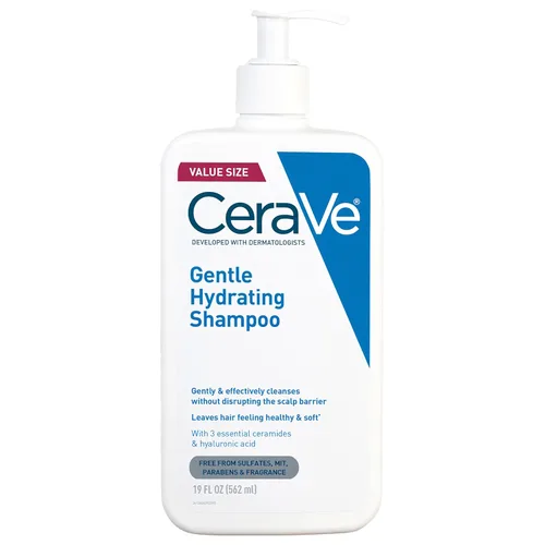 Vista 14 de CeraVe Champú Hidratante Suave, Con Ceramidas, Niacinamida y Ácido Hialurónico Para Cabello y Cuero Cabelludo Suaves y de Aspecto Saludable, Champú