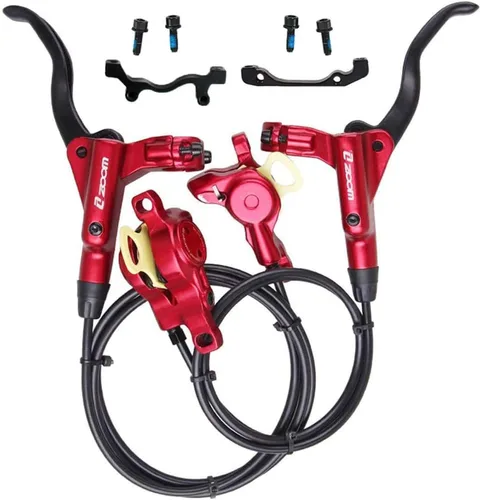 Vista 10 de BUCKLOS Frenos de disco hidráulicos MTB, bicicleta de montaña delantera izquierda 31.496 in derecha trasera 57.087 in freno hidráulico conjunto