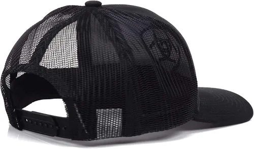 Vista 3 de ARIAT Black Shield Snapback Shield Gorra con logotipo para hombre