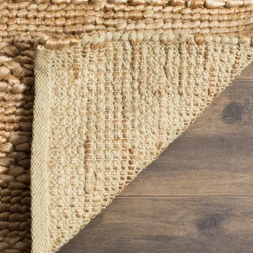 Vista 23 de SAFAVIEH Natural Fiber Collection - Alfombra decorativa de 2 x 3 pies, color lejía, yute hecho a mano, diseño trenzado tejido, ideal para entrada