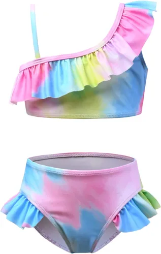 Vista 13 de CHILDRENSTAR Trajes de baño de dos piezas para niñas, traje de baño de playa y piscina