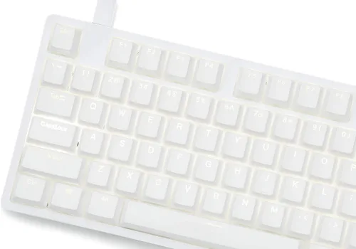 Vista 3 de DROP Teclado mecánico ENTR - Funda de aluminio sin llave teclas PBT de doble brillo N-Key Rollover USB-C LED retroiluminado blanco interruptores