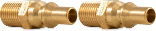 Vista 5 de Camco 59903 Válvula de conexión rápida para dispositivos con gas propano, de 1/4 pulgadas, macho, de caudal total.