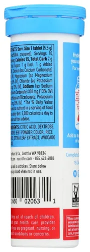 Vista 5 de Nuun Active: Fruit Punch - Tabletas de bebida mejoradas con electrolitos (paquete de 2 de 10)