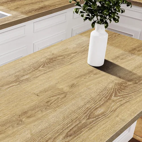 Vista 9 de Papel de contacto de madera clara para despegar y pegar, papel tapiz