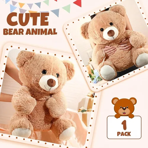 Vista 2 de Jenaai - Oso de peluche grande de 20 pulgadas, suave, grande, para niños, niñas, baby shower, boda, novia, regalo de cumpleaños, decoración