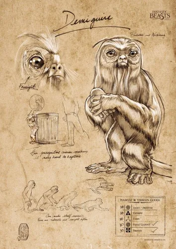 Vista 14 de MIGHTYPRINT Animales fantásticos y dónde encontrarlos - Cuaderno de bocetos Bowtruckle - Arte de pared duradero de 17 x 24 pulgadas, no hecho