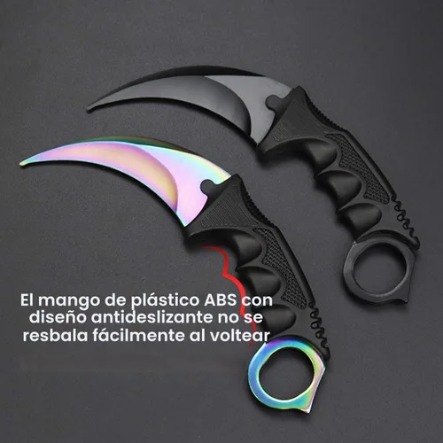 Vista 3 de Karambit Cuchillo Entrenador - Cuchillo de Práctica de Entrenamiento de Acero Inoxidable con Funda para Principiantes - Herramienta Entrenadora