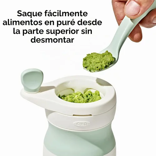Vista 2 de OXO Tot Molino de alimentos para bebés Mash Maker - Opal