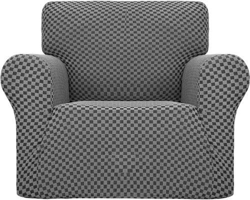 Vista 61 de YEMYHOM Funda para sofá con diseño jacquard de alta elasticidad, funda para silla de sala de estar, a prueba de mascotas, perros y gatos