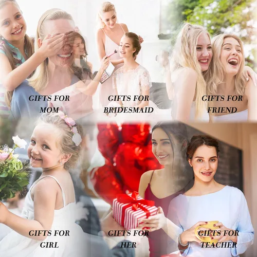 Vista 6 de Parima Joyero de viaje personalizado de terciopelo de felpa para mujeres, pequeños joyeros, organizador de joyas, esencial de viaje blanco