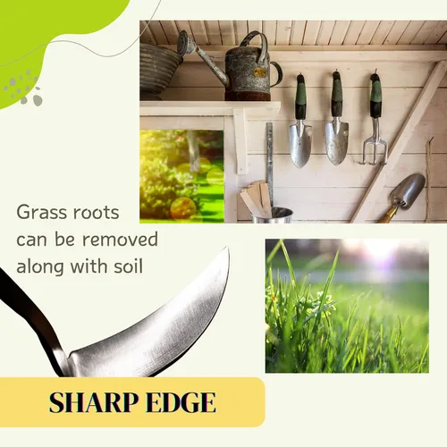 Vista 7 de Herramienta de jardinería japonesa de mano Weeder Kana Hoe Hecho en Japón