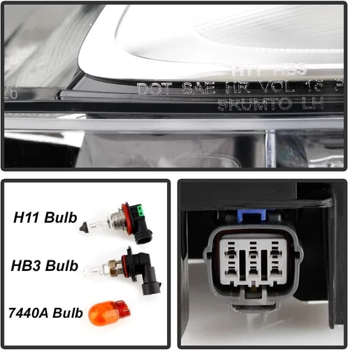 Vista 7 de ACANII - Para [modelo halógeno] 2014-2017 Mazda 6 Proyector estilo fábrica Faro Headlmap Asamblea lado izquierdo del conductor
