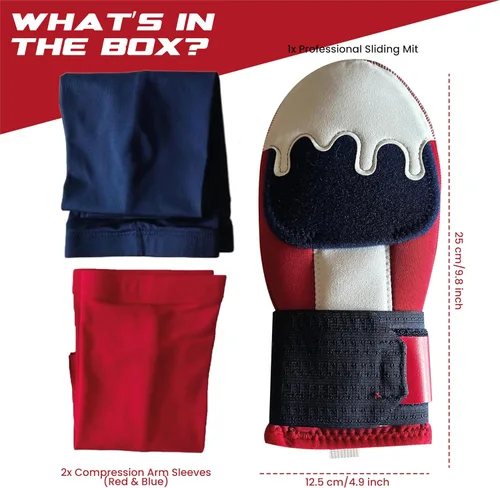 Vista 3 de Kit de guardia deslizante de béisbol para jóvenes y adultos, juego de mangas acolchadas para guantes deslizantes de sóftbol - Incluye protectores