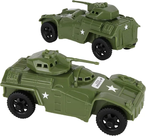 Vista 9 de TimMee Recon Patrol Coches blindados - Vehículos exploradores de plástico negro para hombres