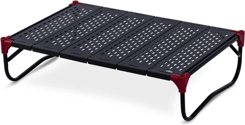 Vista 14 de Mesa plegable extensible, área de mesa grande, ultraligera, compacta con mesa hueca y bolsa de transporte para camping, mochilero, playa, concierto