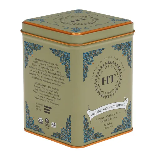 Vista 17 de Harney & Sons Té Rooibos African Autumn, HERBAL, lata de 20 sobres