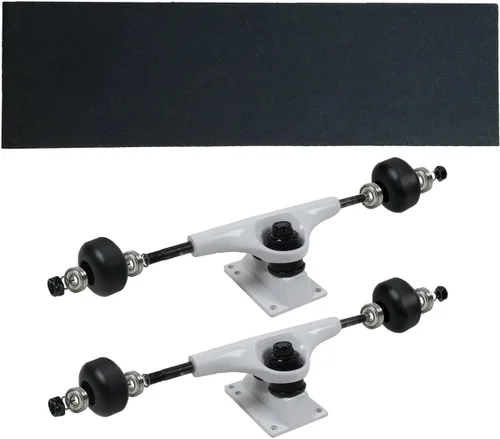 Vista 10 de Havok Skateboard Trucks, Wheels, Bearings, Grip, Hardware Truck Package plateado