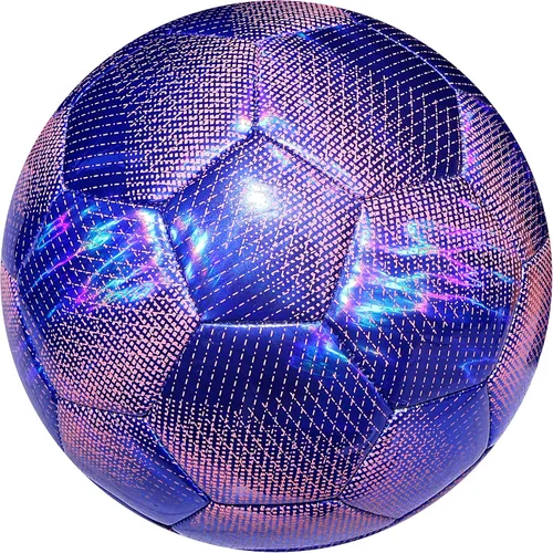 Vista 9 de EVZOM Balón de fútbol sala, pelota de fútbol sala, talla 4 para entrenamiento en interiores de adultos (morado)