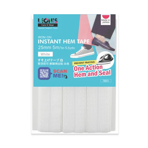 Vista 16 de LEONIS Cinta de dobladillo instantáneo termoadhesiva de 0.984 in x 16.4 ft (1 pulgada x 5.5 yardas), beige [ 78022 ]
