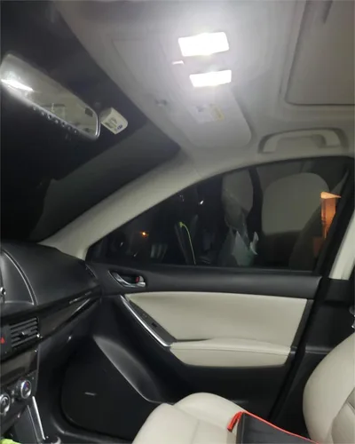 Vista 7 de Paquete de bombillas LED blancas compatibles con Mazda CX-5 CX5 2013 2014 2015 2016 2017 2018 2019 Mazda CX-5 CX5 Luz de domo de mapa interior + luz