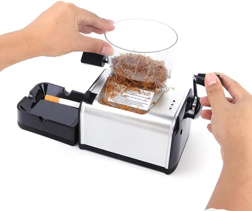 Vista 2 de Fabricante eléctrico del tabaco del inyector del cigarrillo con la tolva y la bandeja