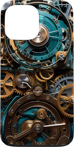 Vista 24 de Mechanical Steampunk Gears Internal Cogwork Mechanism Case for iPhone 17