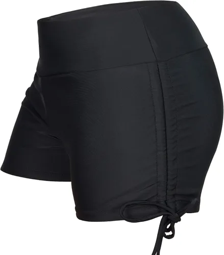 Vista 6 de Century Star Pantalones cortos de natación para mujer, elásticos, de cintura alta, pantalones cortos deportivos, traje de baño, tankini, pantalones