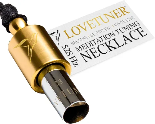 Vista 15 de LOVETUNER Collar de respiración de 528Hz para alivio del estrés, atención plena y meditación Silbato de sanación sonora para ansiedad, enfoque