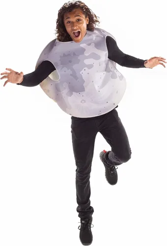Vista 4 de Disfraces galácticos divertidos sin cordones Disfraz de Halloween para mujeres y hombres Talla única Disfraces de tierra y luna