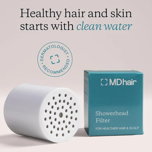 Vista 2 de MDhair - Filtro de repuesto para ducha de 20 etapas para cloro, metales pesados y agua dura, restaura la salud del cabello y la piel, se adapta a