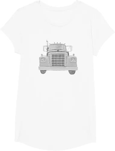 Vista 60 de Camiseta clásica de camión pesado International Harvester IH Loadstar, Negro, S