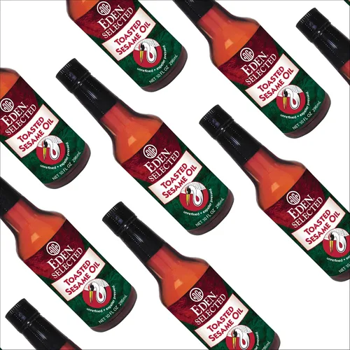 Vista 7 de Eden Aceite de sésamo tostado, sin refinar, prensado a expulsor, producto de Japón, sin OMG, 10 fl oz