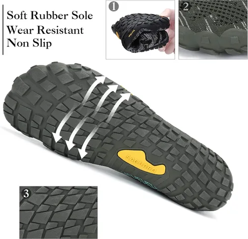 Vista 6 de SAGUARO Men's Women's Barefoot Minimalist Shoes Athletic Hiking Water Shoes for Aqua Swimming Trail Running Cross Training