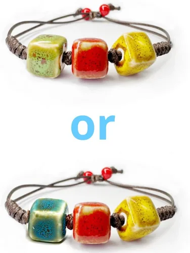 Vista 5 de Boho étnico multicolor declaración colgante collar bohemio moda joyería regalo para mujeres niñas con bolsa