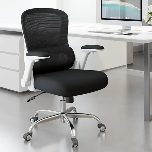 Vista 9 de [Usado] Silla de oficina ergonómica, sillas de escritorio para computadora cómodas, silla de juegos de respaldo alto de malla con soporte lumbar