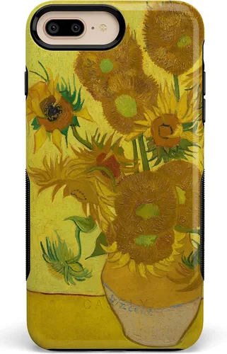 Vista 26 de Casely Funda para iPhone 6/7/8 Plus Funda con estampado de festival (solo buenas vibraciones)