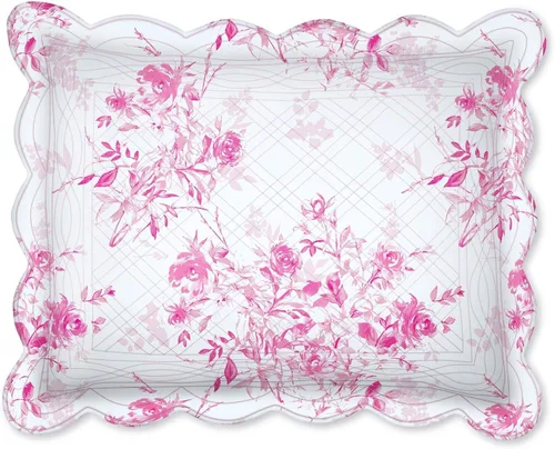 Vista 39 de BrylaneHome Almohada cuadrada Florence - Flor antigua