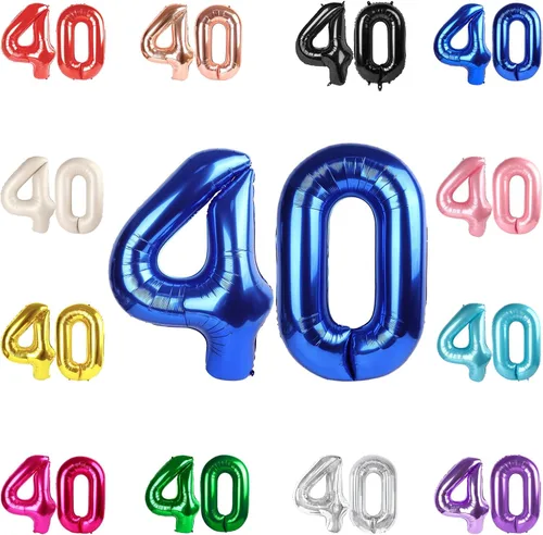 Vista 165 de Globo negro del número 0 de 40 pulgadas – globo número 0, decoraciones