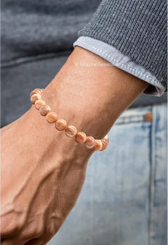 Vista 88 de Amazing Gemstone Crystal Bracelet for Women Men's Gifts - Protection Healing Crystal Bracelet - 8mm Gemstone Beaded Stretchable Bracelet Pulseras